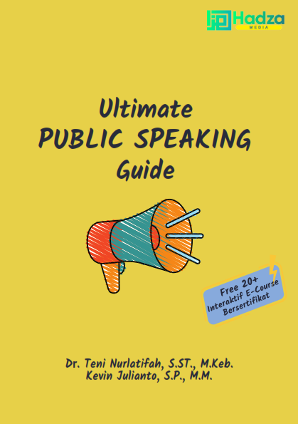 Cover Ultimate public speaking guide, panduan public speaking mulai dari nol